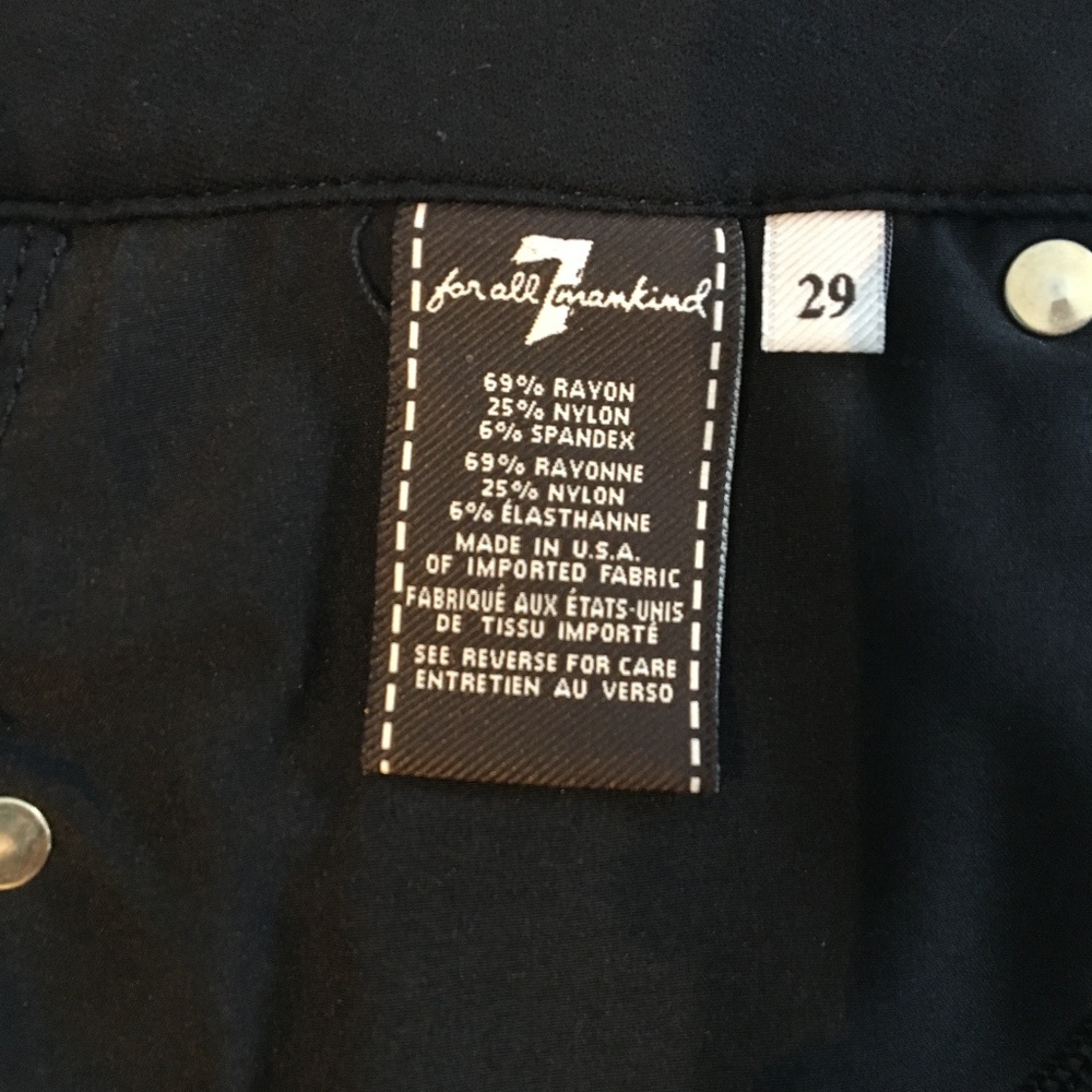 7 For All Mankind High Waist Pencil Skirt Sz 29 - Picture 5 of 5